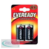 Eveready Super Heavy Duty Size C Batteries (2 Pack) R14B2UP