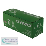 Dymo Embossing Tape 9mm x3 Metres Black Pack of 10 S0898130