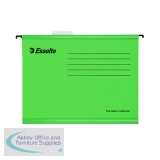 Esselte Classic A4 Green Suspension File (Pack of 25) 90318