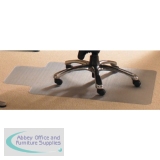 Floortex PVC Hard Floor Chairmat Contoured 990x1250mm 129932SV