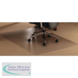 Floortex Polycarbonate Anti-Slip Hard Floor Chairmat 1200x1340mm Clear FC1213420ERA