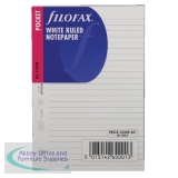 Filofax Pocket Ruled Paper White 213008