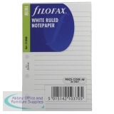 Filofax Mini Ruled Paper White 513008