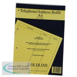 Goldline Address Book Refill Ruled Feint A4 GA4/R