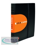Guildhall Exacompta Exacard Business Card Holder Capacity 120 Black 75034E