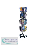 Safco Rotating Floor-Standing Display Unit 32x1/3xA4/DL Pockets 4128CH