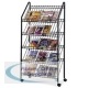 Safco Mobile Literature Rack Black 4129CH