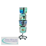 Safco Rotating Floor-Standing Display Unit 16xA4 Pocket 4139CH