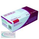 Shield Polypropylene Latex Gloves Large Pack of 100 Natural GD45
