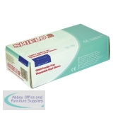 Shield Powder-Free Vinyl Gloves Clear Small Pack of 100 GD10