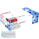 Shield Polypropylene Vinyl Gloves Blue Small Pack of 100 GD11
