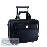 Monolith Deluxe Nylon Wheeled Laptop Case Black 2372