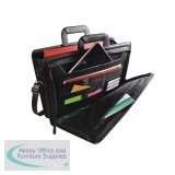 Monolith Document Briefcase Leather-Look Black 2774