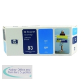 Hewlett Packard No83 UV Inkjet Cartridge Cyan C4941A