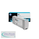 Hewlett Packard No83 UV Inkjet Cartridge Light Cyan C4944A
