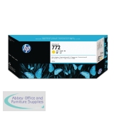 Hewlett Packard No772 Design Jet Inkjet Cartridge 300ml Yellow CN630A
