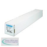 HP Bright White Inkjet Paper 841mm x45.7m (Quality 90 gsm paper reduces amount of smear) Q1444A