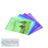Rapesco Eco Popper Wallet A4 + Assorted (Pack of 5) 1039