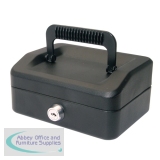 Helix 150mm Sloping Lid Cash Box Black WA6010