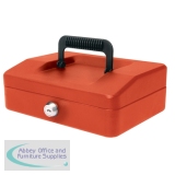 Helix 200mm Sloping Lid Cash Box Red WA7060
