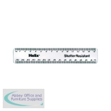 Helix Shatter Resistant Ruler 15cm Clear (Pack of 50) 010311