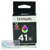 Lexmark No41A Inkjet Cartridge Colour 18Y0341E