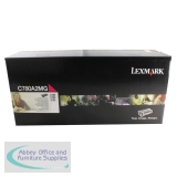 Lexmark C780/C782/X782E Laser Toner Cartridge Magenta C780A2MG