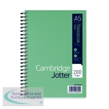 Cambridge Ruled Margin Wirebound Jotter Notebook 200 Pages A5 (3 Pack) 400039063