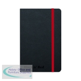 Black n\' Red Casebound Hardback Notebook 144 Pages A6 Black 400033672