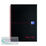 Black n\' Red Wirebound  A-Z Hardback Notebook A5 (Pack of 5) 100080194