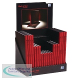 Black n Red Casebound Notebook Counter Pack of 20 100080377