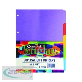 Concord Bright A4 Divider Heavy-weight 5-Part Assorted 52599/525