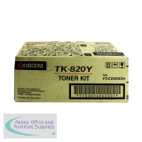 Kyocera FS-C8100DN Laser Toner Cartridge Yellow TK-820Y