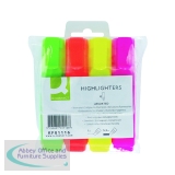 Q-Connect Assorted Highlighter Pens (4 Pack) KF01116