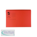 Q-Connect Square Cut Folder Medium-weight 250gsm Foolscap Orange