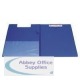 Q Connect PVC Foldover Clipboard Foolscap/A4 Blue