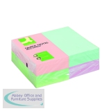Q-Connect Pastel Quick Note Repositionable Pad 125x75mm Rainbow