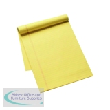Q-Connect Ruled Stitch Bound Executive Pad 52 Leaves 104 Pages A4 Yellow (Pack of 10) KF01387
