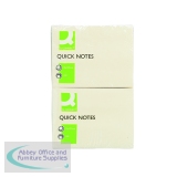 Q-Connect Quick Note Repositionable Pad 75x100mm Yellow
