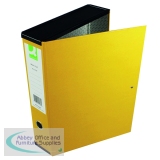 Q-Connect 75mm Box File Foolscap Yellow (5 Pack) 31819KIN0