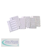 Q-Connect Index A4 Multi-Punched 1-5 Reinforced White Board Clear Tabbed