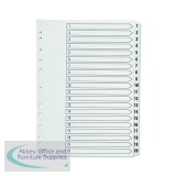 Q-Connect Index A4 Multi-Punched 1-20 Reinforced White Board Clear Tabbed