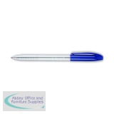 Q-Connect Grip Stick Ballpoint Pen Medium Blue (20 Pack) KF02458