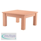 Arista Square Reception Table 600mm Beech