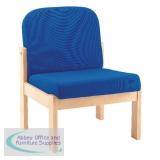 Arista Reception Seat Beech Veneer Blue PY05