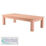 Arista Rectangular Reception Table 1100x600mm Beech