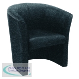Jemini Tub Fabric Chair Charcoal KF03522