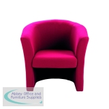 Jemini Tub Fabric Chair Claret KF03523