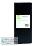 Q-Connect Polypropylene Name Business Card Holder 96 Card Black KF03663