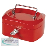 Q-Connect Cash Box 6 inch Red
